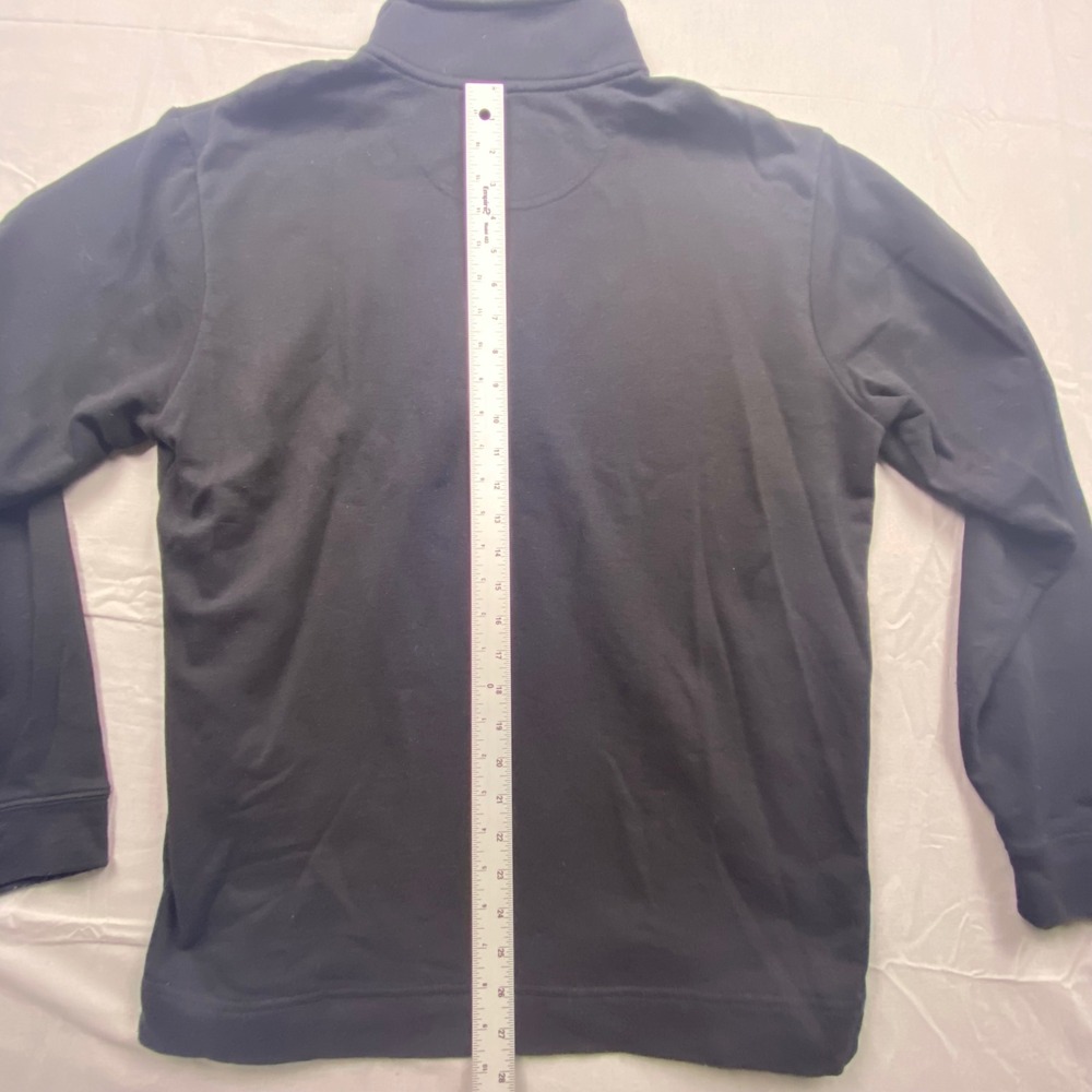 The Black Dog Vintage Collection 1/4 Zip Pullover Sweatshirt Mens Large Black - Picture 9 of 11